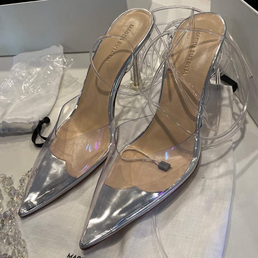 Magda butry brand new Finland heels transparent size 38